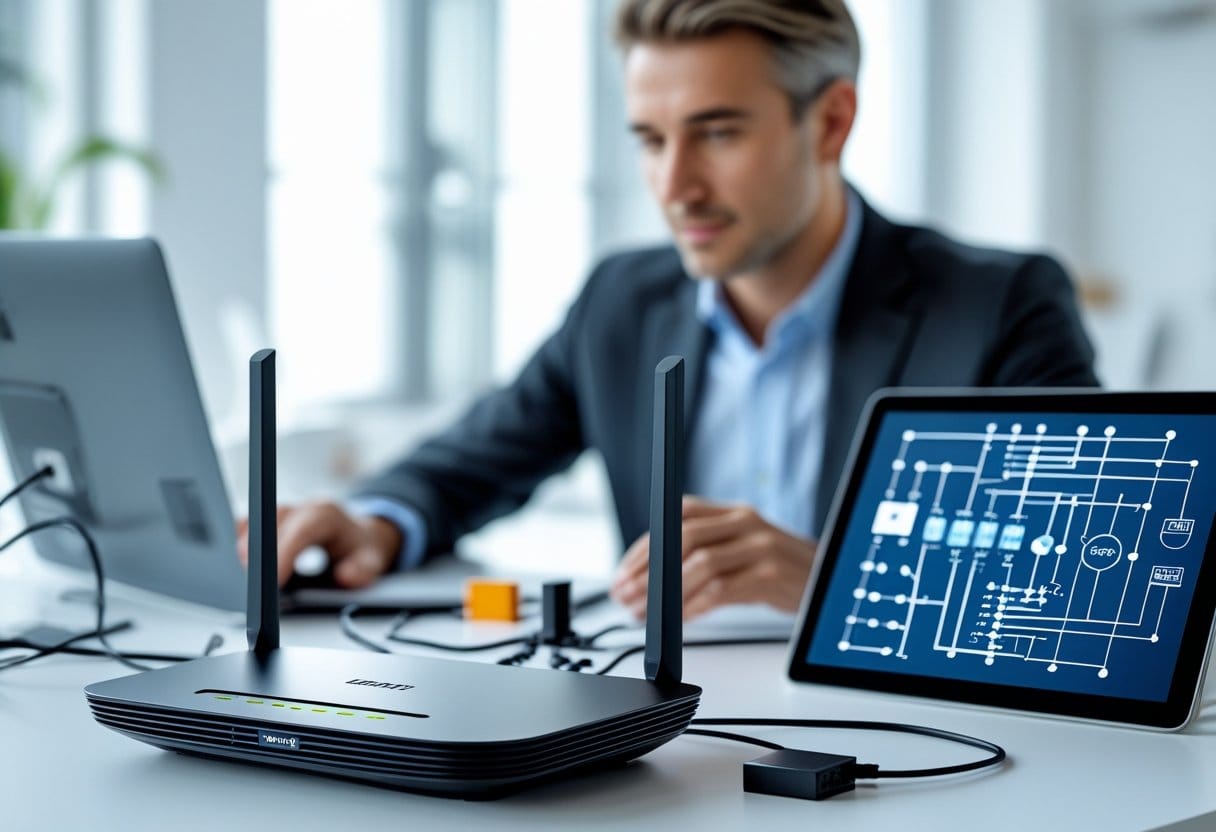 Understanding wireless routers and Ohm's law in electrical circuits